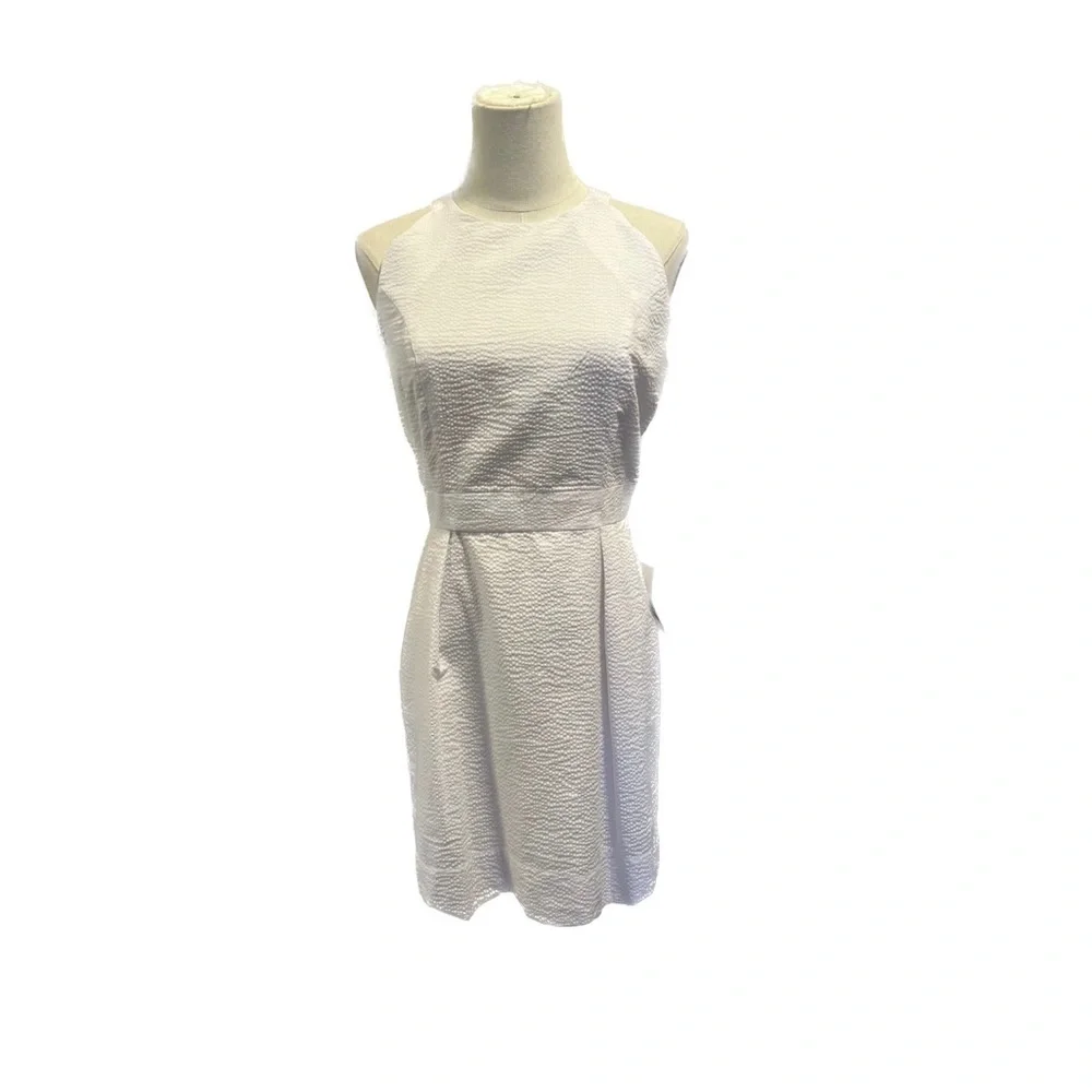 NWT lauren james mini dress lightweight elegant classy high neck open back - Picture 1 of 5